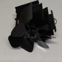 HIDALIFE Wood Stove Fan Magnetically Flue Pipe Mounted, Heat Powered 6 Blades Fan, Non Electric, Silent Thermal for Gas Wood Burner Tent Stove Accessories