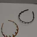 2026 Zigzag Headbands for Women, 2-Pack U-Shaped Hair Comb Headbands, Non-Slip Slick-Back Hair Accessories, Black & Tortoise Recycled Plastic, Teeth Hairband for Everyday Styling & Workout