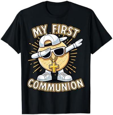 Communion Dabbing Wafer Funny 1st Communion T-Shirt S Communion Dabbing Wafer Funny 1st Communion T-Shirt S