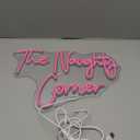 QiaoFei LED "The Naughty Corner" Neon Sign Word/Letters USB Powered Neon Lights for Girls Room Home Bar Art Wall Decor Party Window Living Room Decor Birthday Christmas' Gift(Red)
