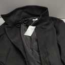 Runcati Men's Long Trench Coat Single Breasted Lapel Overcoat Casual Fall Winter Warm Pea coat (Medium, Black)