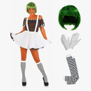 fun shack Womens Chocolate Factory Costume, Chocolate Costume Adult, Book Character Halloween Costumes for Women XL