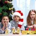 Gisafai 100 Sets Polar Stickers Golden Tickets Bulk Polar Christmas Decorations Believe Bell Santa Sleigh Bell Invitations Xmas Gifts Train Party Supplies Favors Stuffers Organza Bags Tags (White)