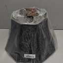 Lampshade Bell Lamp Shades 7.9" Top x 13.8" Bottom x 8.7" High (Spider) Metal Black Gold Large Lamp Shade for Floor Lamp Bedside Lamp & Table Lamp - Art Forest Etched - Lampshades Replacement