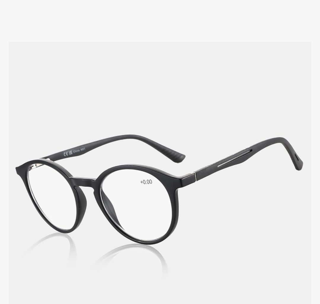 BLUEMOKY Reading Glasses for Men and Women: Blue Light Round Classic Eyeglasses - Computer Readers Glasses