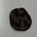 Synthetic Hair Chignon Scrunchie Natural Hair Braided Bun Donut Hairpieces Clip in Hair Bun Extensions Updo Space Bun for Women Beauty (Dark Brown/Auburn brown)