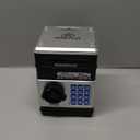 Piggy Bank for Kids - Electronic Money Saving Box w/Code- ATM Safe - Toy Coin Bank - Easter Boys Toys for Age 3, 4, 5, 6, 7, 8, 9 - Birthday Gifts for 8, 9, 10, 11, 12 Year Old Boy and Girl (Black & Silver)