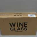 Wine Glasses Set of 6, 12oz Clear Red/White Wine Glasses, Long Stem Glasses for Party, Wedding and Home