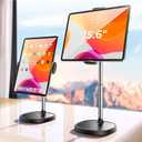 Pack Of 1 Height Adjustable Tablet Stand for Desk, Tablet Holder 360° Rotation: Desktop Tablet Accessories for 4.7-15.6" Like iPad Pro 13/11/9.7/10.5, Air Mini, Kindle, Monitor, E-Reader, iPhone 16