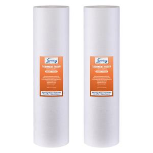 iSpring 5-Micron 20” x 4.5” Whole House Water Filter Cartridges, High Capacity Sediment Filter, Model Number: FP25BX2