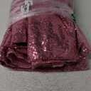 Pink Sequin Backdrop Curtain 4 Pieces 2FTx8FT Glitter Photography Backdrop for Party Wedding Birthday Christmas Decorations