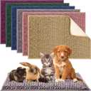 Fanfanwin 6 Pcs Guinea Pig Cage Liner 16 x 24 Inch for Guinea Pig Cage Bedding Reusable Rabbit Mat Pad Washable Training Pad Animal Sleeping Bedding Mat