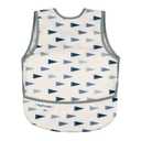 Tiny Twinkle Mess Proof Baby Bib for Girls | Waterproof Toddler Bib for Eating | Baby Apron for Feeding | Machine Washable | Perfect Shower Gift (Varsity Flags, 624M)