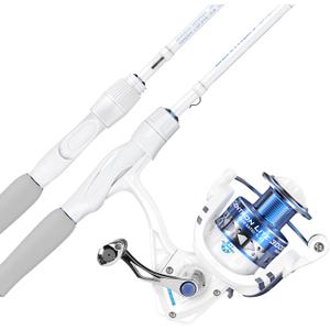 KastKing Centron Lite Fishing Rod and Reel Combo, Spinning-7ft, Medium, 3000 Reel, White