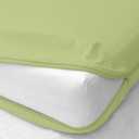 Zipper Fitted Sheet - Twin Size, 8 Inch Deep Pocket, Hotel Quality Brushed Microfiber Bottom Sheet, Soft Wrinkle-Free, Shrinkage and Fade Resistant, 1 Fitted Sheet Only (Sage)