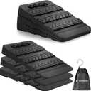 UNMERA Squat Wedge Block 6PCS Adjustable Non-slip Rubber Squat Ramp,squat Wedge For Heel Elevated Squat,Weight Lifting,Calf Stretcher, Deadlift Squat Improve Mobility Balance And Strength Performance
