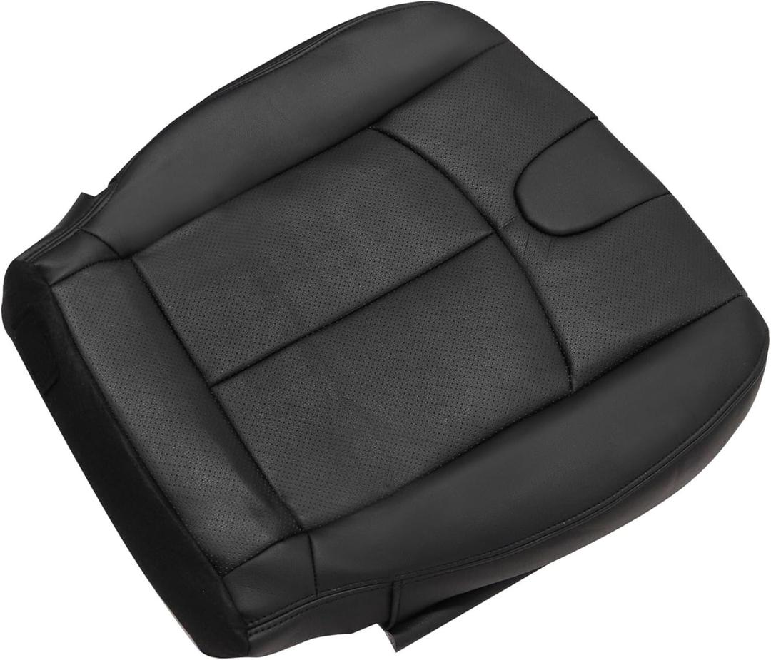 GXARTS Driver Side Bottom Lower Replacement Perforated Leather Seat Cover Black #G Compatible with Infiniti G37 2008 2009 2010 2011 2013