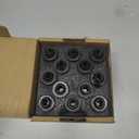 Dynofit 14x1.5 Wheel Lug Nuts Compatible with Toyota Lexus,OEM Mag Washer for Tacoma 4Runner Land Cruiser Sequoia LX600,One-Piece Design 21mm Hex Lug Nuts,Replace OE 90942-A1007|01121 (24PCS Black)