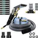 Shop Vac Extractor Kit,Wet Deep Dirt Cleaning Vacuum Extractor Kit,with 50FT Water Pipe,10FT Vacuum Hose,Convert Shop Vac to Professional Fabric Cleaner Machine,for Auto Carpet,Fabric Sofa,Pet Mess.