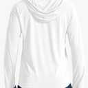 Men's Sun Protection Fishing Shirts UPF 50+ Lightweight Hoodie Long Sleeve UV SPF Hooded Shirts with Mask Rash Guard (XX-Large, White)