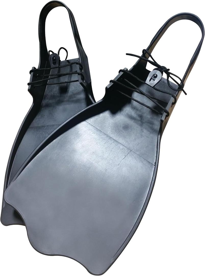 Wading Fins for Float Tube Fishing - Standard Lace Style and Elite Buckle Style Angling Fins for Float Tube Fishing - Fits Boot Sizes 6-13 (Made by Caddis Sports)