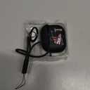 for Airpods 3rd Generation Case Air Sports Shoes with Lanyard, Protective TPU Soft Cases Cover Rugged for Apple Airpod 3 Case for Women MenBlack Red