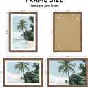 13x19 Picture Frame, Rustic Brown Wood Style, Wall Mounting