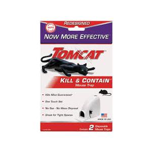 Tomcat Kill & Contain Mouse Trap, Never See a Dead Rodent Again, 2 Traps