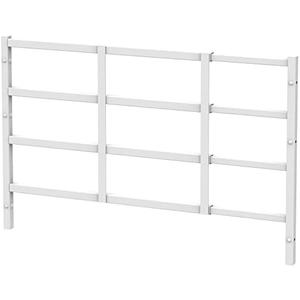 Fixed Window Safety Guard 19”x 38” Adjustable Width Prevents Accidental Falls, Non-Egress, Tamper Resistant Screws Included, White, 2 Pack