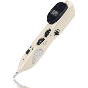 Electronic Acupuncture Pen Acupressure Massage Therapy Rechargeable | Intelligent Acupoint Finder | Pain Relief | 3 Massage Heads | 3 Therapy Mode | 10 Intensity | 500 mAh | Lightweight Portable