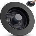Hygie Rinse 3 in 1 Kitchen Sink Drain Strainer Stopper Combo, Matteblack Stainless Steel Shell Pop Up Sink Stopper for US Standard 3-1/2 inch Drain Filter, Anti-clog and Easy Clean