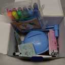 Drawing Robot for Kids Montessori Painting Toys for 3 4 5 6 7 8 Year Old, Voice Interactive Educational Drawing Machine with 100 Cards,16 Colorful Pens & Music-Gift for Boys Girls (Blue)