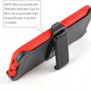 WallSkiN 2 Pack Replacement Belt Clip Holster for Apple iPhone 11 Pro Max OtterBox Defender Series Case | Clip for Belt Holder (Case Not Included) (Black)