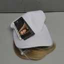 Hairro Hat With Hair Attached Synthetic Baseball Ball Cap Hair Wig 6" 150g #16P613