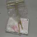 Love-KANKEI Jewelry Organizer Stand,5 Tier Large Necklace Holder with Wood Base,Jewelry holder stand Tree for Display,Bracelets Earrings Rings,Height Adjustable Gift White and Gold