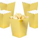 YESON Gold Popcorn Boxes Mini Paper Popcorn Box for Party,Pack of 36