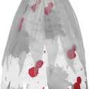 ReliBeauty Ghost Zombie Bride Costume for Girls with Veil and Flower (White)