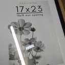 Americanflat 17x23 Picture Frame with Polished Plexiglass - Use as 13x19 Frame with Mat or Display 17x23 Photo Without Mat - Hudson Collection - Wide Picture Frames for Wall Display - Black