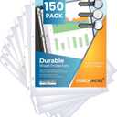 Performore 150 Sheet Protectors, 8.5 X 11 Inch Clear for 3 Ring Binder, Plastic Sheet Sleeves, Durable Top Loading Paper Protector with Reinforced Holes, Archival Safe