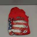 Womens 3/4 Sleeve V Neck Valentine T Shirts Love Heart Printed Graphic Tee Tops (X-Large, Flag Red)