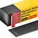 Magnet Strips with Adhesive Backing - Flat Thin Magnetic Tape for Crafts - Tool and Knife Magnetic Strip for Garage, Kitchen and Garden - Sticky Magnetic Tool Holder for Wall - 11 PCs Pack 2