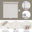 AOSKY Light Filtering Roller Shades for Indoor Windows, 35"W x 64"H, White