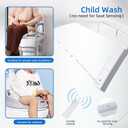 WOODBRIDGE Electronic Bidet Seat with Automatic open and close lid, Child Wash, Elongated Soft Close, White BID03