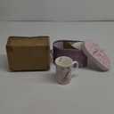 Lightahead Elegant Bone China Two Coffee Mugs Set in Bird Design 10.8 oz Each Cup in Attractive Gift Box (Multicolor)