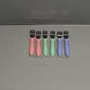 Pimoys 6-Pack Stainless Steel Toddler Forks Baby & Kids Utensils for Self-Feeding Plastic Handle Dishwasher Safe