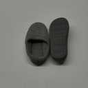 HomeTop Women's Knit Memory Foam Slippers Warm Soft House Shoes with Anti-slip Sole (11-12, Grey)