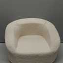 Mini Toddler Chair Comfy 1-2 Years Old - 17.3'' Compact Kids Couch with Carry Handle, Soft Teddy Plush Baby Chair, Washable Cover & Sturdy Design for Nursery & Playroom - White