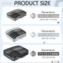 5 Pcs Packing Cubes for Suitcase Large Travel Cubes Carry on Luggage Organizer Bags for Clothes Accessories(Mixed,Gray)