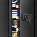 5.2 Cuft Large Home Safes Fire Waterproof, Fireproof Safe Box for Home with Programmable Keypad, Spare Keys and 3 Removable Shelves, Anti-Theft Security Fireproof Document Safe for Money Valuables