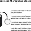 Wireless Mic Privacy Guard Bluetooth Mic Protector for Secure Audio, Portable Mute Device for Laptops, Phones